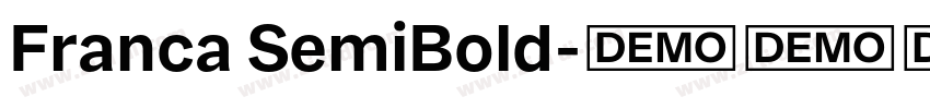 Franca SemiBold字体转换